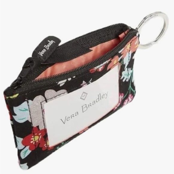 Vera Bradley Signature Cotton Zip ID Case Tangerine Twist NWT DISCONTINUED - Picture 2 of 5
